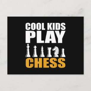 Großartige Schach-Kids Schachfiguren Mädchen Junge Postkarte