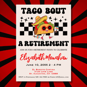Großartige Taco-Party zur Renten-Fiesta-Abschlussf Einladung