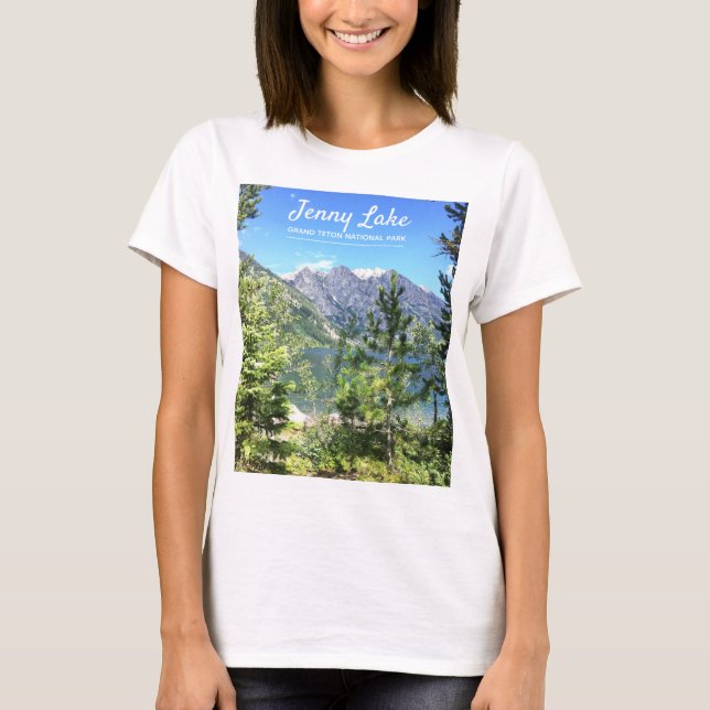 Großartige Teton Berge des Jenny See-| T-Shirt (Vorderseite)