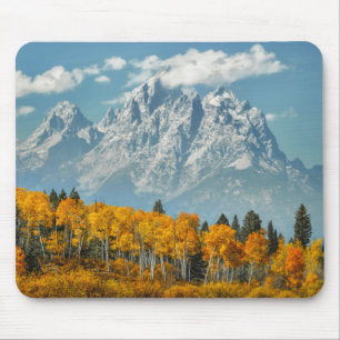 Großartige Teton Berge im Fall Mousepad