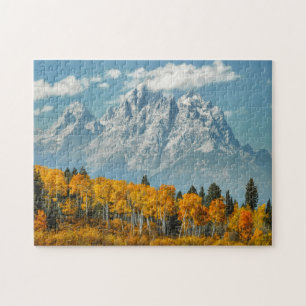 Großartige Teton Berge im Fall Puzzle