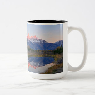Großartige Teton Nationalpark-Kaffee-Tasse Zweifarbige Tasse