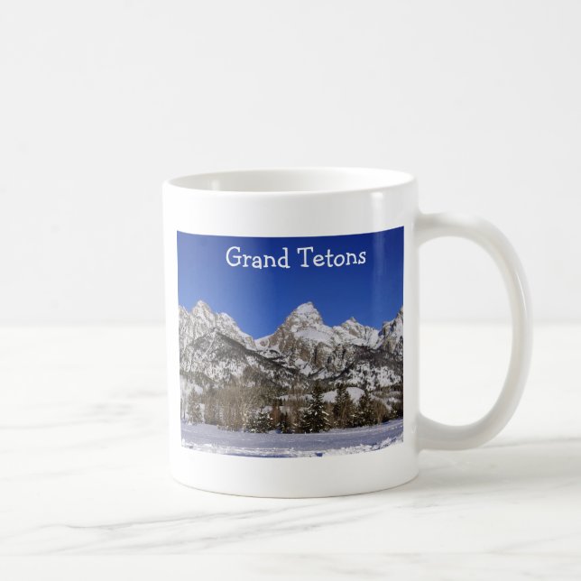 Großartige Teton Nationalpark-Tasse Kaffeetasse (Rechts)
