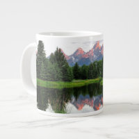 Großartige Teton Reflexionen über dem Biber-Teich