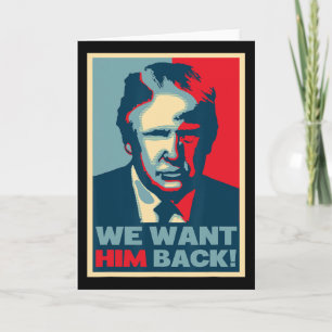 Großartige Vintage - Wir wollen ihn Ck - Donald Tr Karte