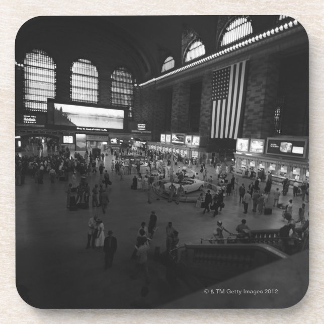 Großartige zentrale Station Getränkeuntersetzer (Vorderseite)