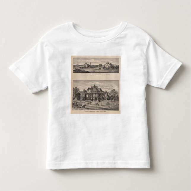 Großartiger Ansicht-Bauernhof, Kansas Kleinkind T-shirt (Vorderseite)
