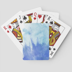 großartiger Aquarellhintergrund - Aquarellbilder Spielkarten