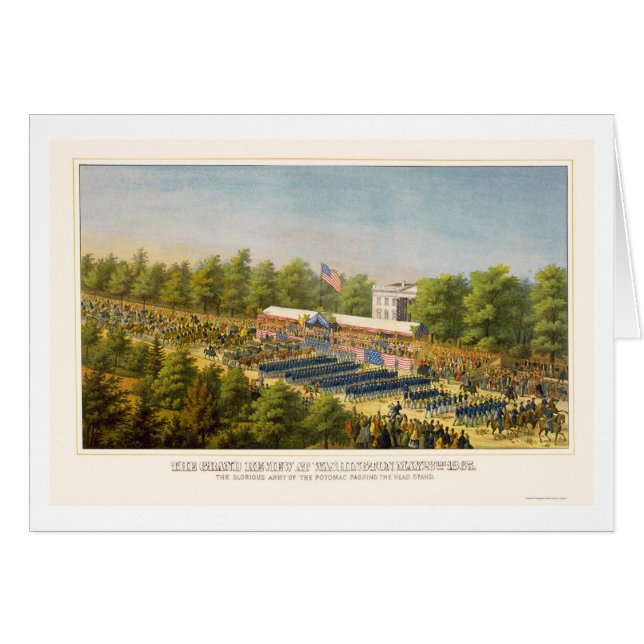 Großartiger Armee-Bericht in Washington, DC 1865 (Vorderseite (Horizontal))