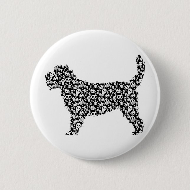 Großartiger Dachshund Griffon Vendeen Button (Vorderseite)