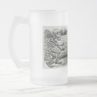 Großartiger elektrischer Schädel Mattglas Bierglas