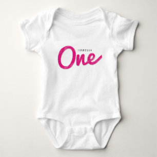 Großartiger erster Geburtstag für kleines Mädchen  Baby Strampler