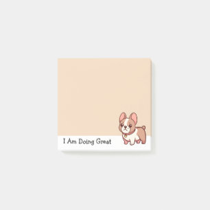 Großartiger Französischer Bulldogge Post-it Klebezettel