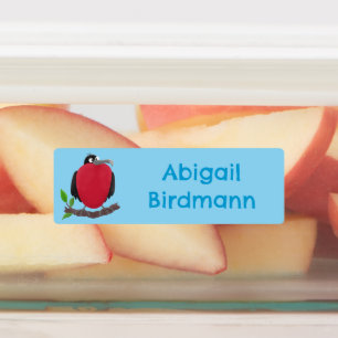 Großartiger Fregattvogel Cartoon personalisiert Etiketten