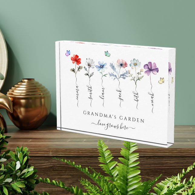 Großartiger Garten mit Enkeln, Namen der Wasserfar Fotoblock (Von Creator hochgeladen)