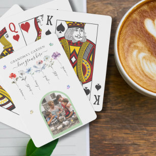 Großartiger Garten mit Enkeln, Namen der Wasserfar Spielkarten