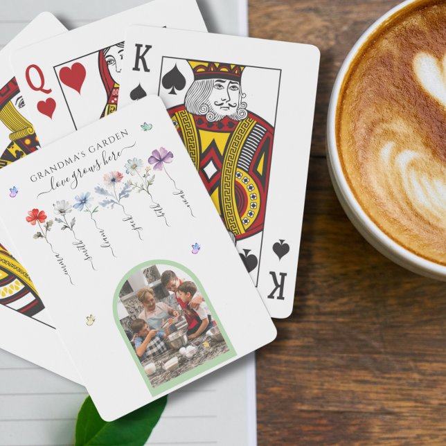 Großartiger Garten mit Enkeln, Namen der Wasserfar Spielkarten (Von Creator hochgeladen)