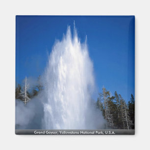Großartiger Geysir, Yellowstone Nationalpark, USA Magnet