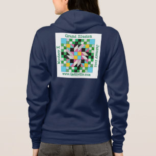 Großartiger Illusion Hoodie mit Reißverschluss
