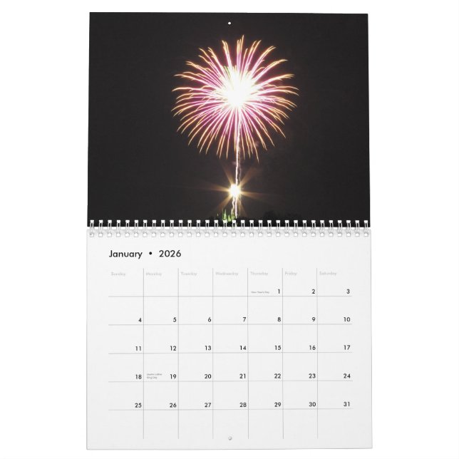 Großartiger Kalender der Feuerwerks-2010 (Jan 2026)