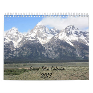 Großartiger Kalender Teton Berg2013