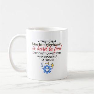 Großartiger Marine-Mechaniker personalisiertes Nam Kaffeetasse