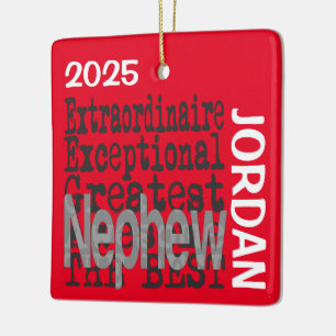 Großartiger Neffe CUSTOM Keramikornament