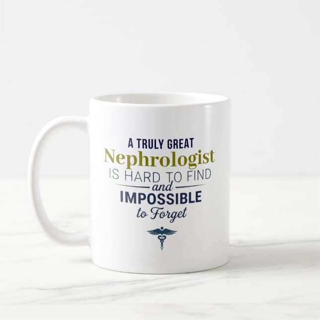 Großartiger Nephrologe Personalisierter Name  Kaffeetasse (Links)