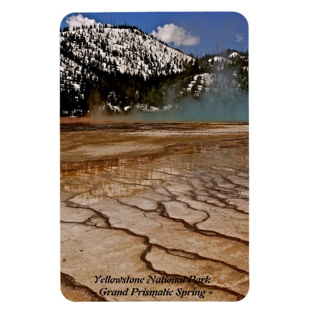 GROSSARTIGER PRISMATISCHER FRÜHLING IN YELLOWSTONE MAGNET (Vertikal)