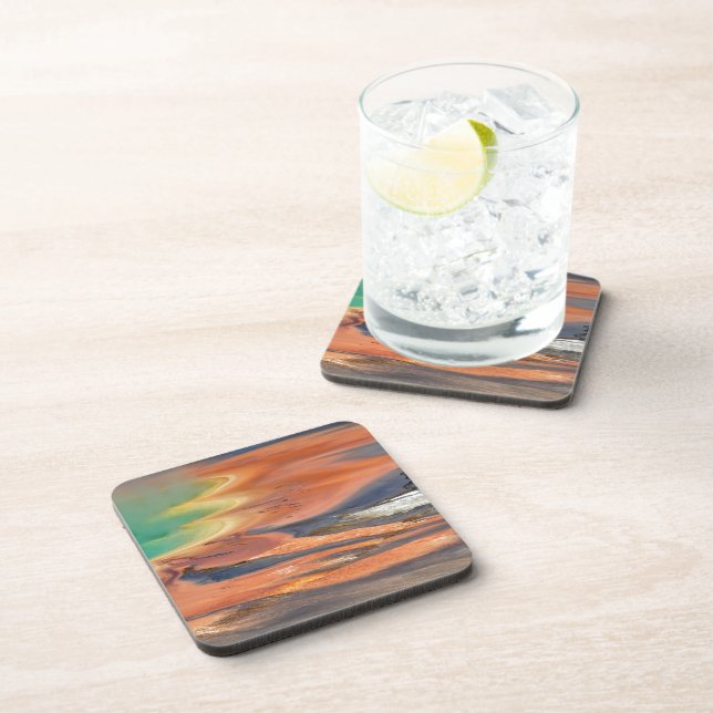 Großartiger prismatischer Frühlings-Abfluss Untersetzer (Rechte Seite)