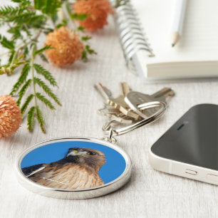 Großartiger Rotschwanzfalken in der Sonne Schlüsselanhänger