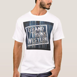 Großartiger Stamm-Western-Eisenbahn-LokomotivMoto T-Shirt