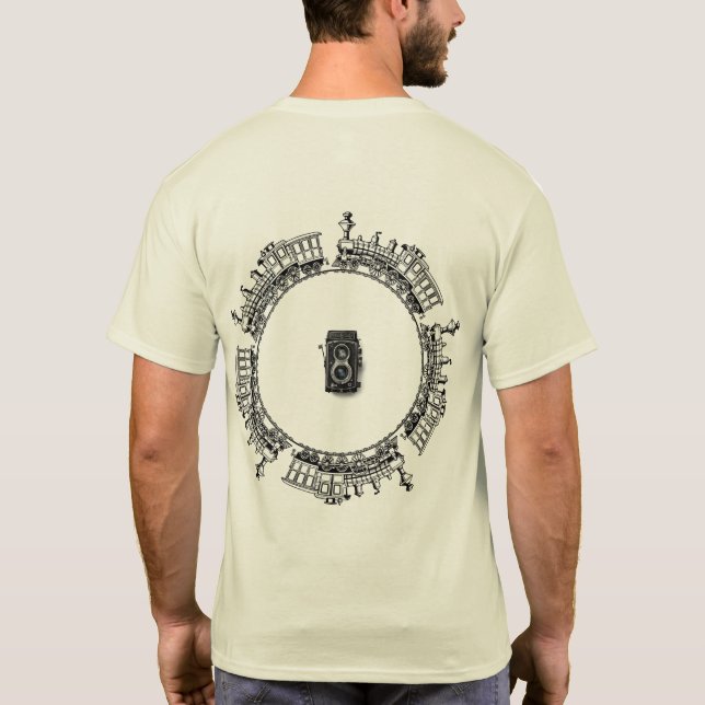 großartiger T - Shirt mit Rückenmuster (Rückseite)