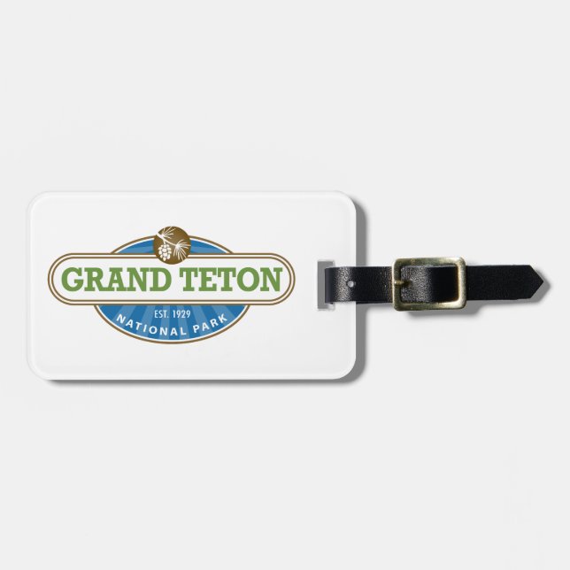 Großartiger Teton Nationalpark Gepäckanhänger (Vorderseite horizontal)