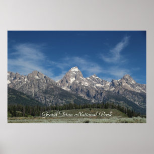 Großartiger Teton Nationalpark Poster