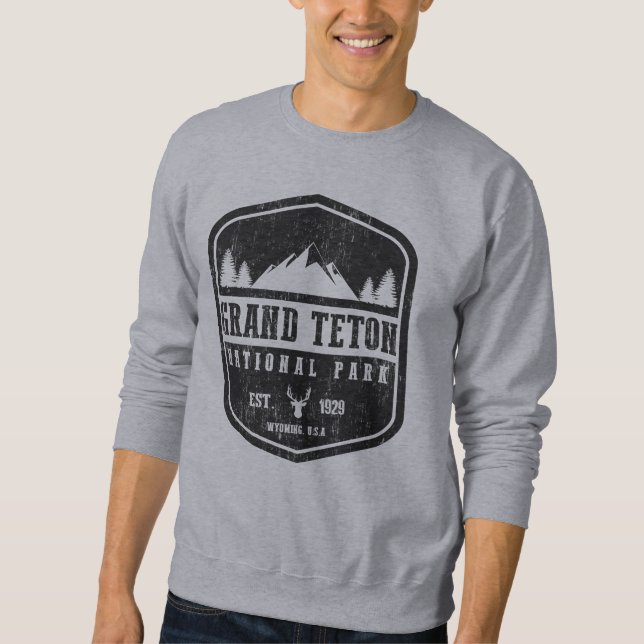 Großartiger Teton Nationalpark Sweatshirt (Vorderseite)