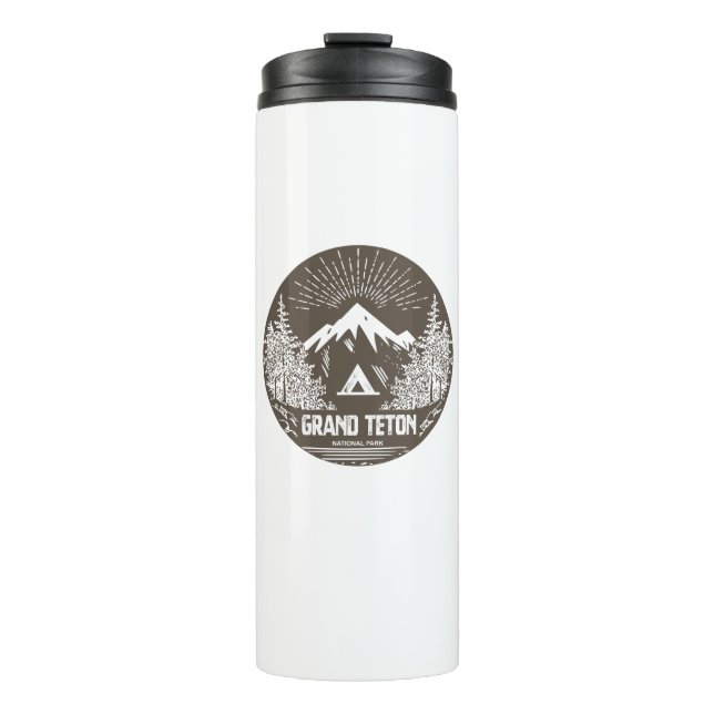 Großartiger Teton Nationalpark Thermosbecher (Vorderseite)