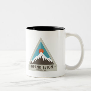 Großartiger Teton Nationalpark Zweifarbige Tasse