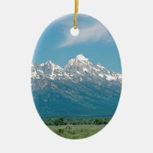 Großartiger Tetons Nationalpark Keramik Ornament