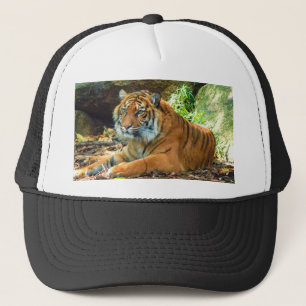 Großartiger Tiger-Fernlastfahrer-Hut Truckerkappe