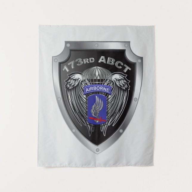 Großartiges 173. Im Flugzeug Brigade-Kampfteam Wandteppich (Vorderseite)