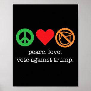 Großartiges Anti-Trump-Shirt für Demokraten Poster
