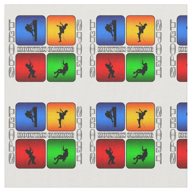 Großartiges Bergsteigen Stoff (Nahaufnahme)