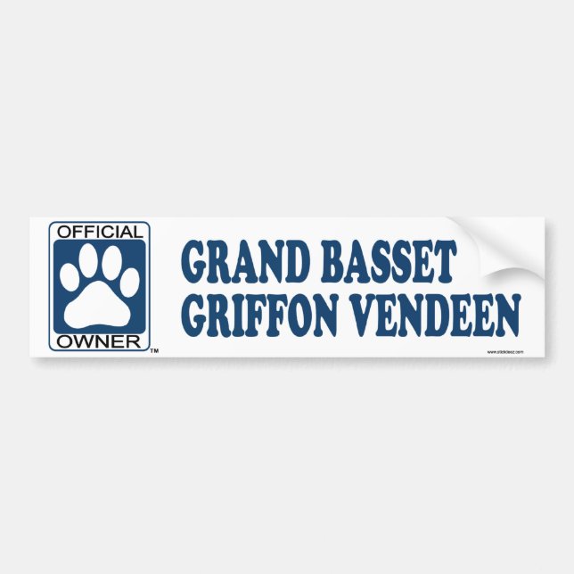 Großartiges Dachshund Griffon Vendeen Blau Autoaufkleber (Vorne)