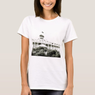 Großartiges Hotel, Mackinac Insel, Schwarzweiss T-Shirt