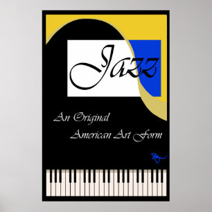 Großartiges Jazz-Klavier-Plakat Poster