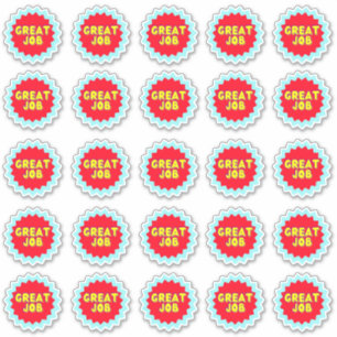 Großartiges Job-farbiges Teacher Stickers Pack Aufkleber