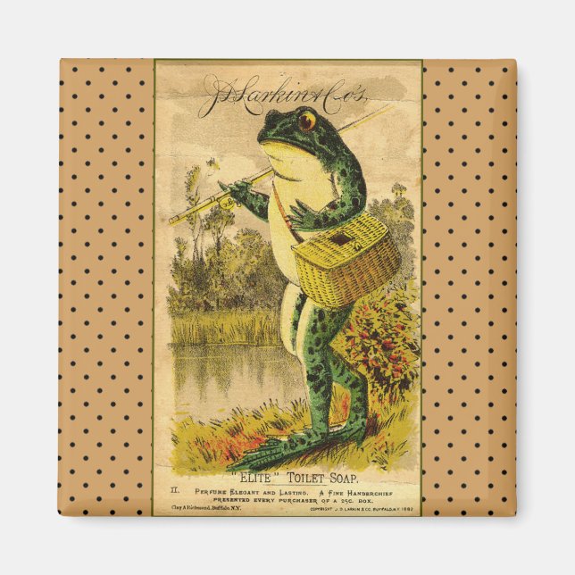 Großartiges Magnet für Vintage Froschkunstwerke (Vorne)
