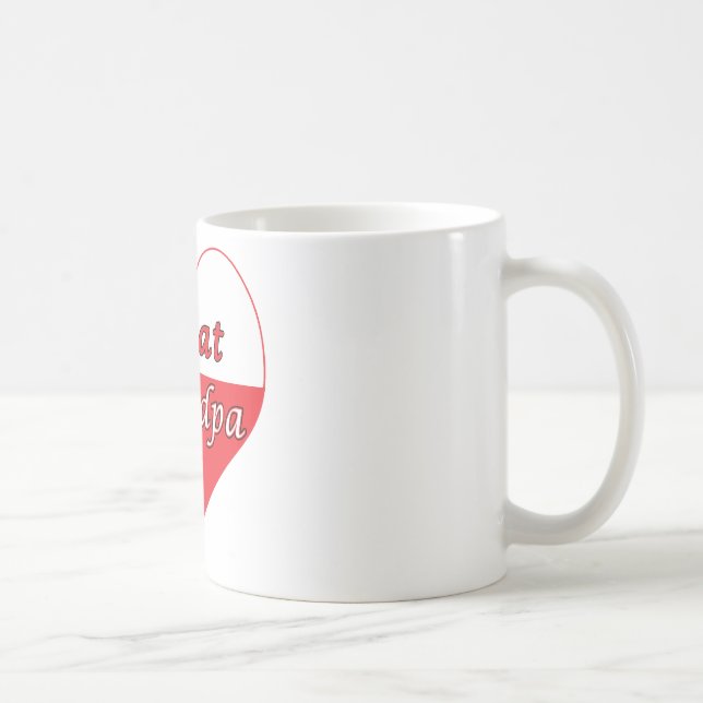 Großartiges Polnisches Herz Kaffeetasse (Rechts)