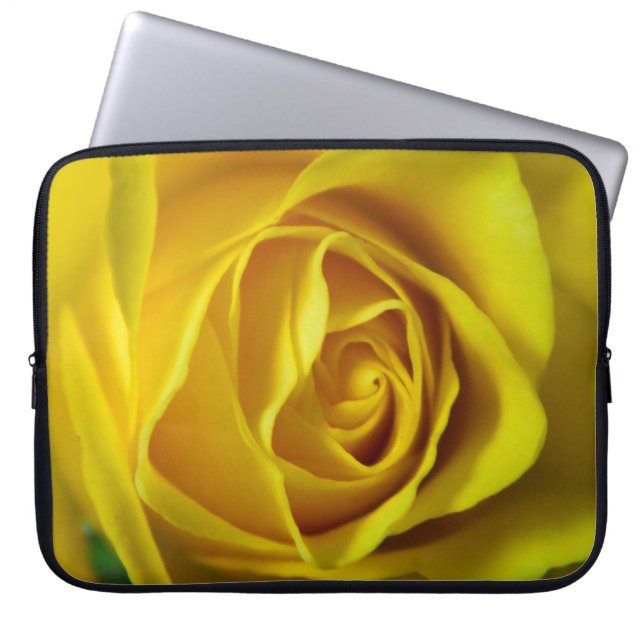Großartiges Rosenmakro Laptopschutzhülle (Vorderseite)